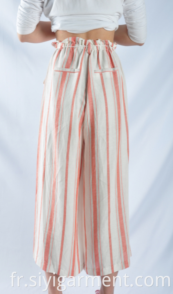 Full Rayon Wide-Leg Pants For Ladies